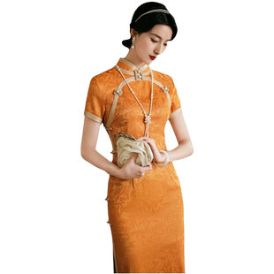 新中式复古国风改良旗袍2026新款年轻款高端气质走秀款宴会晚礼服