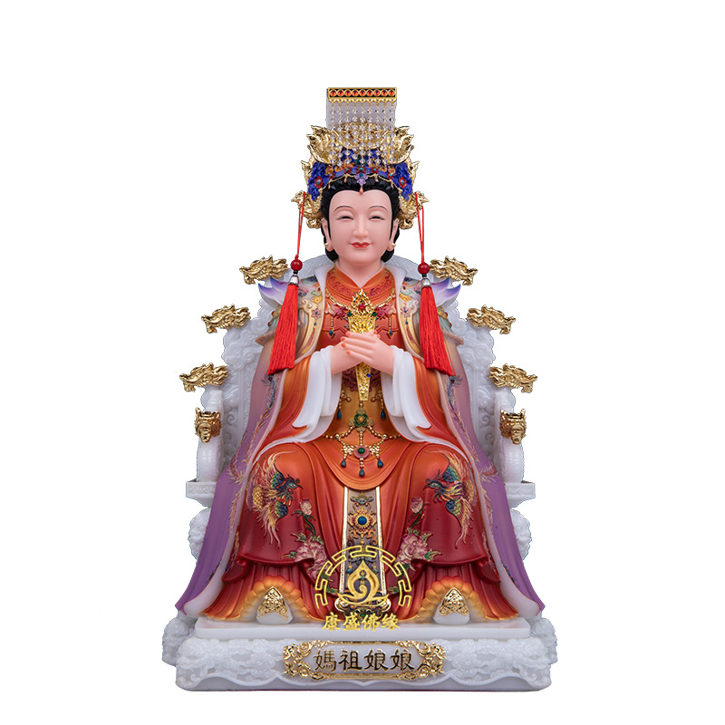 妈祖神像汉白玉中式供奉家用摆件