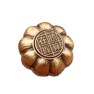 黄铜胜算在握手把件创意把玩装饰摆件大蒜复古转转金属工艺品车内