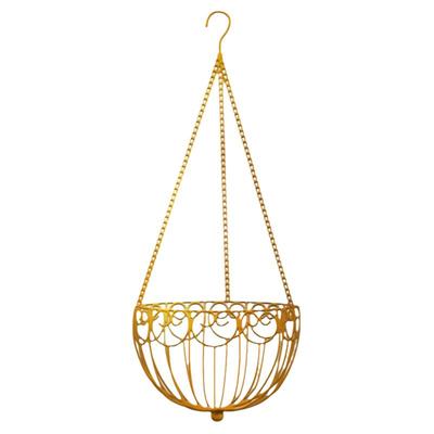 百界欧式风铁艺室外挂篮绿萝花架