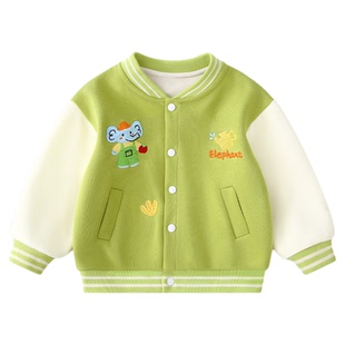 男童外套宝宝棒球服春秋款儿童夹克女童上衣新款婴儿春装洋气童装