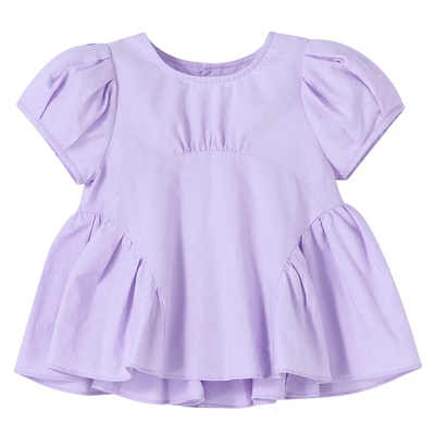 【商场同款】安奈儿童装女童短袖上衣夏新款休闲透气XG521691