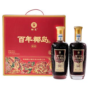 【年货送礼】百年椰岛(西沄)33度500ml*4瓶礼盒养配制生酒-自营