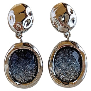 2025新款蓝色星空耳坠耳钉女气质轻奢高级感耳环独特巨好看耳饰品