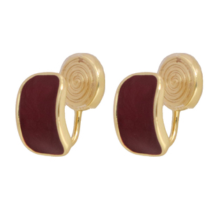 复古红色耳夹无耳洞女新款高级感无痛耳饰新年秋冬无洞耳钉耳环夹