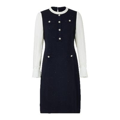 【绵羊毛】Koradior珂莱蒂尔商场同款2025冬新款气质香风连衣裙女