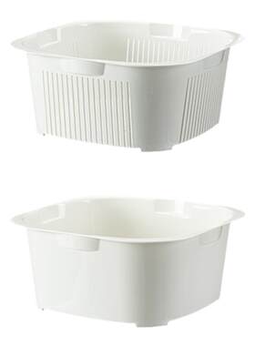 霜山洗菜盆沥水篮大容量菜篮子