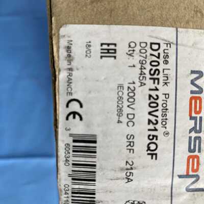 议价MERSEN熔断器D70SF120V215QF保险轨道交通熔断器断路器熔断器