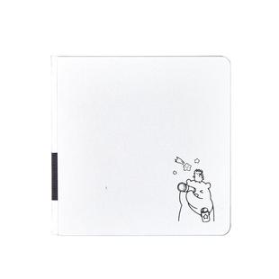 莱恩纸品方方小白本笔记本子原创设计简约ins风少女心日记本网红方形手账本网格手帐本方格学生加厚记事本