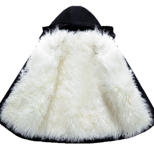 冬季中老年羊毛棉袄男皮毛一体外套羊皮袄加厚内胆棉服棉衣爸爸装