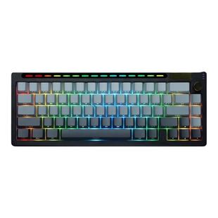 雷咖泽R66黑武士极昼机械键盘热插拔RGB光三模68配列TOP结构键盘