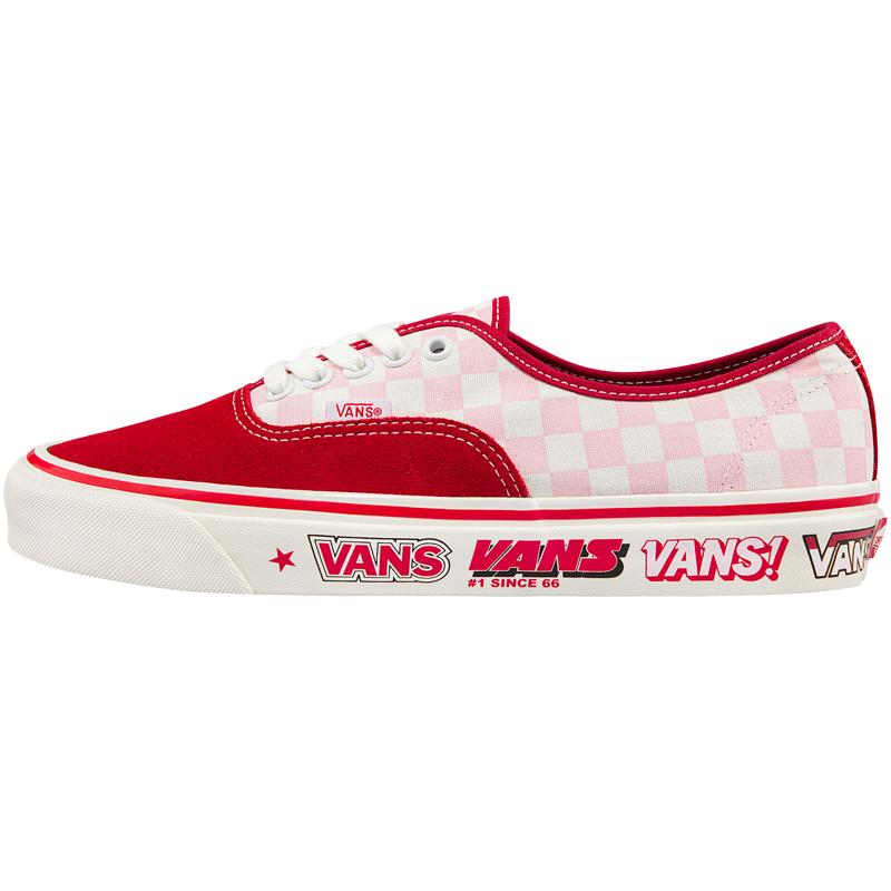 【母亲节】Vans范斯官方 Authentic安纳海姆草莓牛奶撞色红板鞋