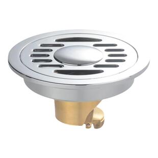 圆形地漏防臭下水道过滤网老旧地漏改造洗衣机排水管防反味全铜芯