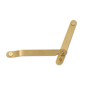 中式仿古箱子连接件纯铜箱撑樟木箱首饰盒支撑架五金配件铜支撑杆