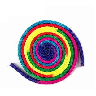 辰东艺术体操绳国际标准成人儿童韵律操绳子七彩单色可选艺体五项