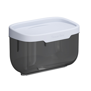 卫生间纸巾盒壁挂免打孔厕所厕纸盒抽纸卷纸盒浴室防水置物架纸盒