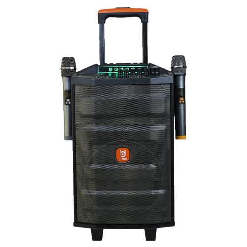 贝德超群15寸户外广场舞大功率K歌音响无线话筒蓝牙便携拉杆音箱