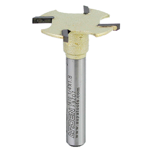 台湾雅登木工刀具电木铣修边机锣铣刀木工小薄4刃开槽刀四齿T型刀