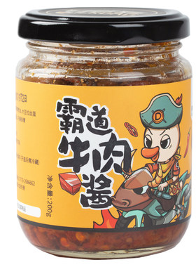 霸道牛肉酱拌面酱料调味酱鸭老豆