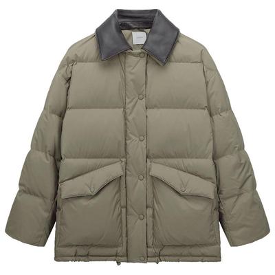 【季末折扣】OCHIRLY欧时力巴恩风可拆皮领中长羽绒外套25冬