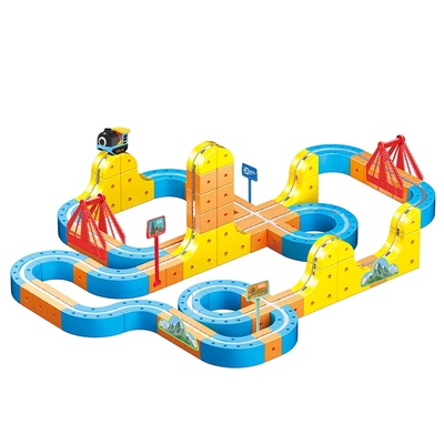 2025新款磁力积木轨道车