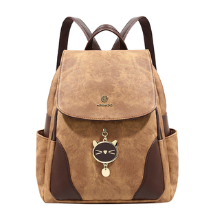 香港品牌轻奢复古双肩包包女2025新款高级感大容量通勤百搭背包