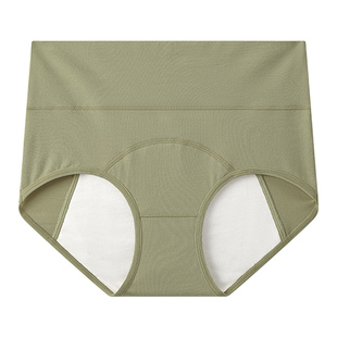 氧言生理期内裤女大码高腰纯棉裆经期姨妈期胖mm女士防漏月经裤