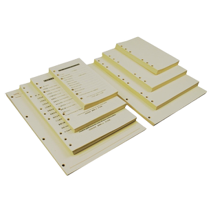 活页笔记本内芯B5空白纸芯9孔道林纸a6记事本替芯六孔A5牛皮纸替换内页4孔横线商务A4方格芯纸办公本子网格