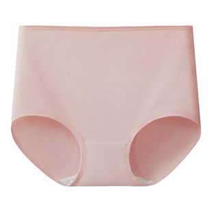 三枪女内裤纯棉抗菌高腰暖宫三角裤生理期腰部加绒透气不夹臀