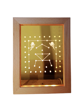 古籍本命星灯USBLED实木摆件