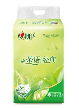 心相印抽纸152抽m码茶语经典茶香