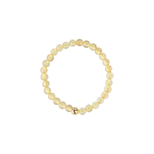 普陀山招财天然黄水晶戒指女小众设计守财戒转运素圈戒子偏财旺财