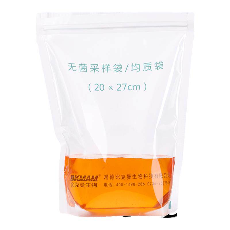 大鲸无菌采样袋均质袋一次性取样袋采水袋液体采集袋密封袋带压条可立采样袋实验室