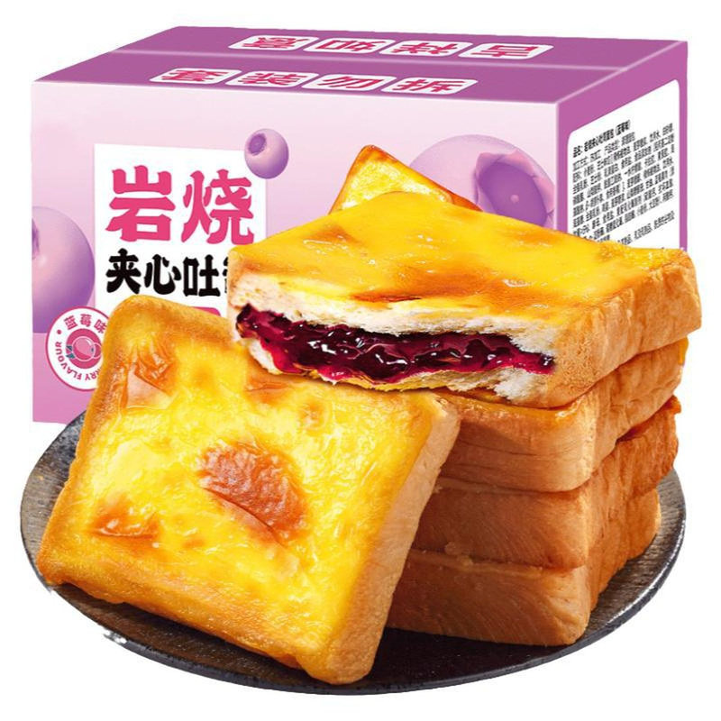 比比赞岩烧乳酪吐司面包早餐营养