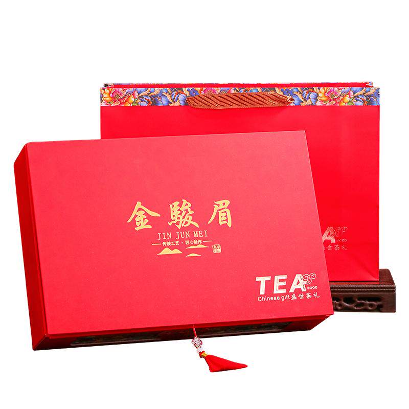 金骏眉蜜香型礼品新红茶叶小罐特级高端礼盒装春节送礼品长辈礼物