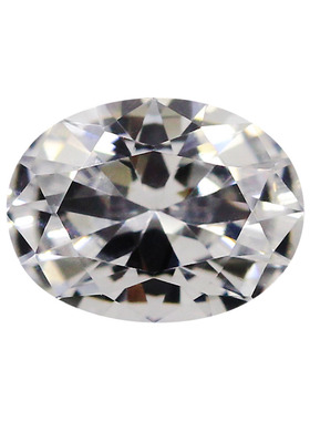 刚玉戒面蓝宝人造透明无色宝石