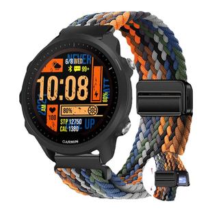 佳明Forerunner255/245M/165/645M磁吸尼龙编织手表带Garmin 安夺Enduro3/4/Venu4智能965/飞耐时8秋冬款链