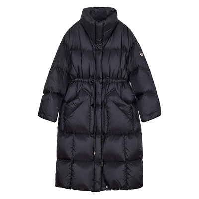 NancyCavally極简立领超长羽绒服