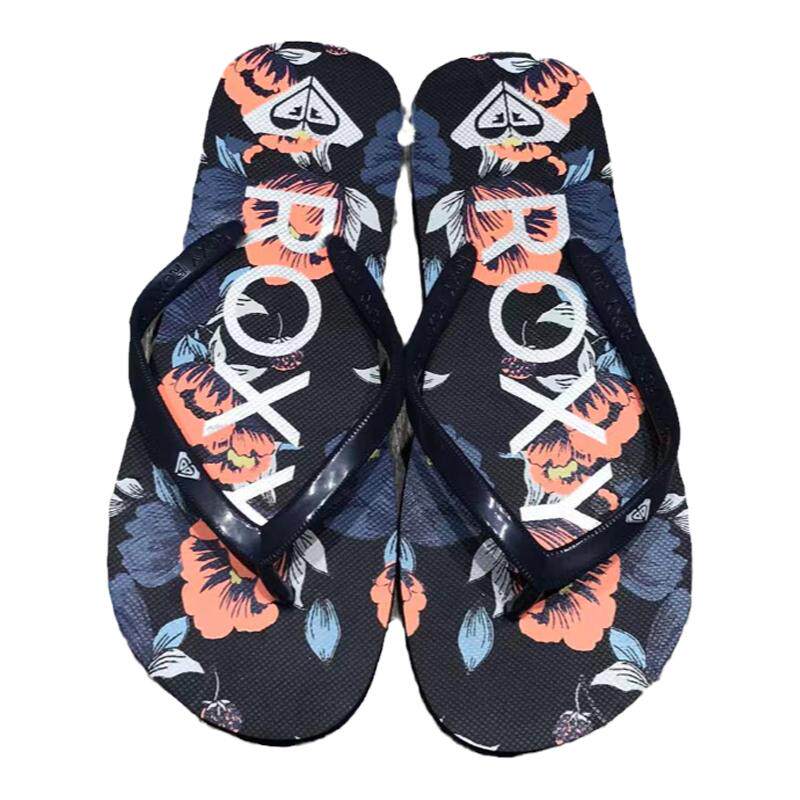 现货ROXY2026夏季宝蓝色花底凉