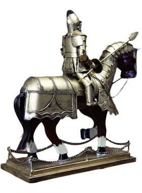 工艺武士模型复古怀旧风软装摆件