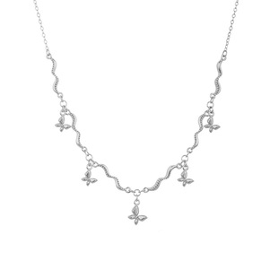 顺庆银楼S925银韵蝶项链蝴蝶项链女轻奢甜美风锁骨链高级感送礼物