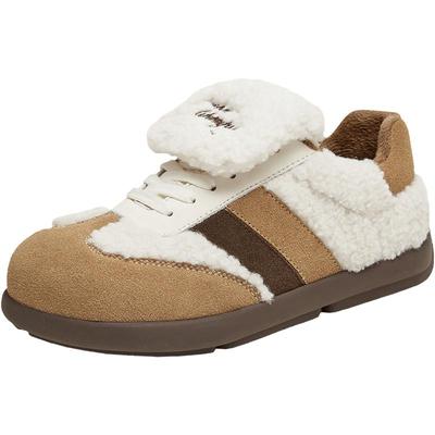 天美意复古厚底加绒阿甘