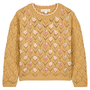 3件5折 Little现货法国louise misha FW25儿童女宝毛衣马甲背心裙