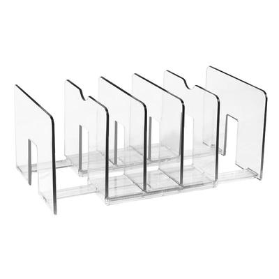 华杰透明可伸缩书立架