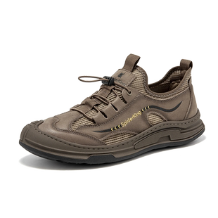 蜘蛛王男鞋官方旗舰店正品名牌2025新款真皮软底男休闲户外运动鞋