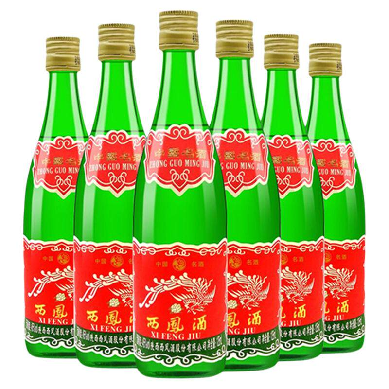 西凤酒绿瓶凤香型陕西粮食白酒4白酒/调香白酒