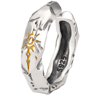 原创「许愿石」耳夹 男生高级感无耳洞耳骨夹 男士通体纯银耳饰男