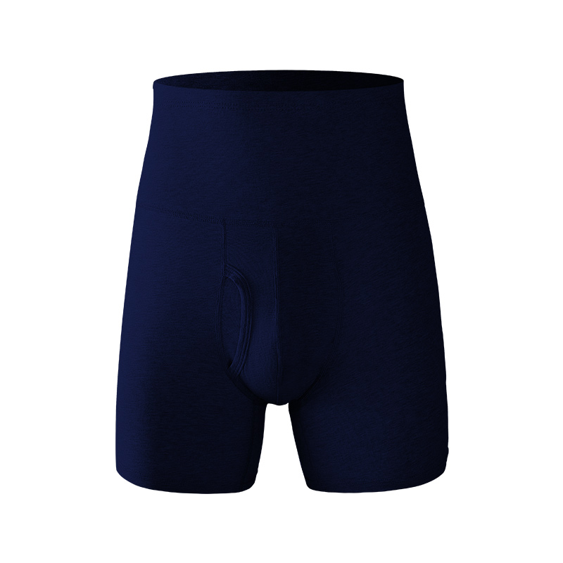 男士内裤男纯棉高腰收腹大码加长加大防磨腿加肥保暖运动平角裤头