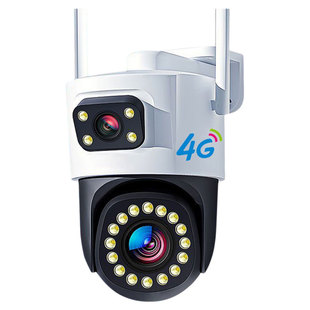 监控器360度无死角室内外高清夜视家用手机远程4g太阳能摄像头