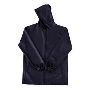 春秋薄款皮衣男外套防水耐磨中老年干活工作服皮衣皮裤套装男